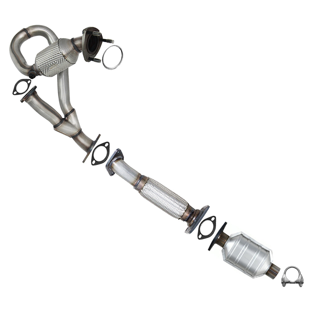 2009 G6 & Aura 3.6L Front & Rear Catalytic Flex Pipe Kit EPA Approved