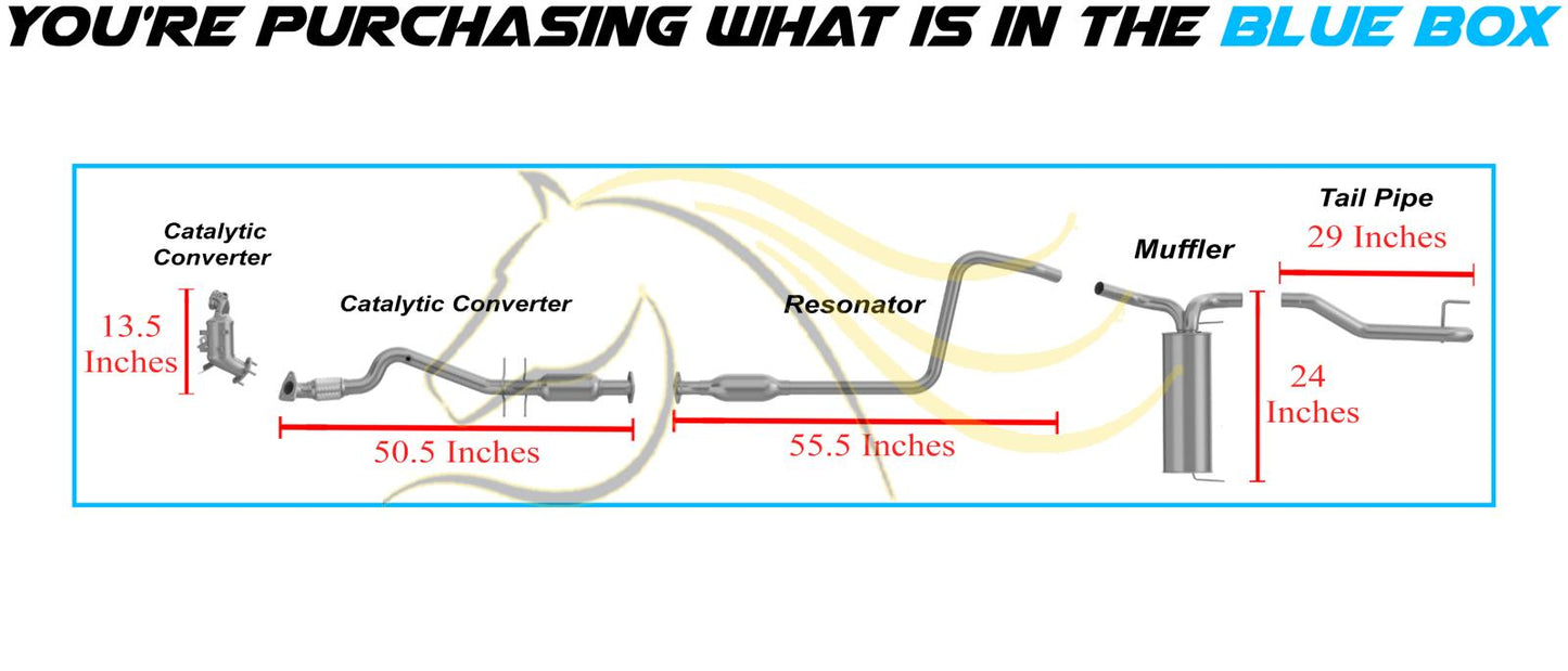2011-2015 Chevy Cruze 1.4L Complete Exhaust System | EPA Approved