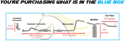 2011-2015 Chevy Cruze 1.4L Complete Exhaust System | EPA Approved