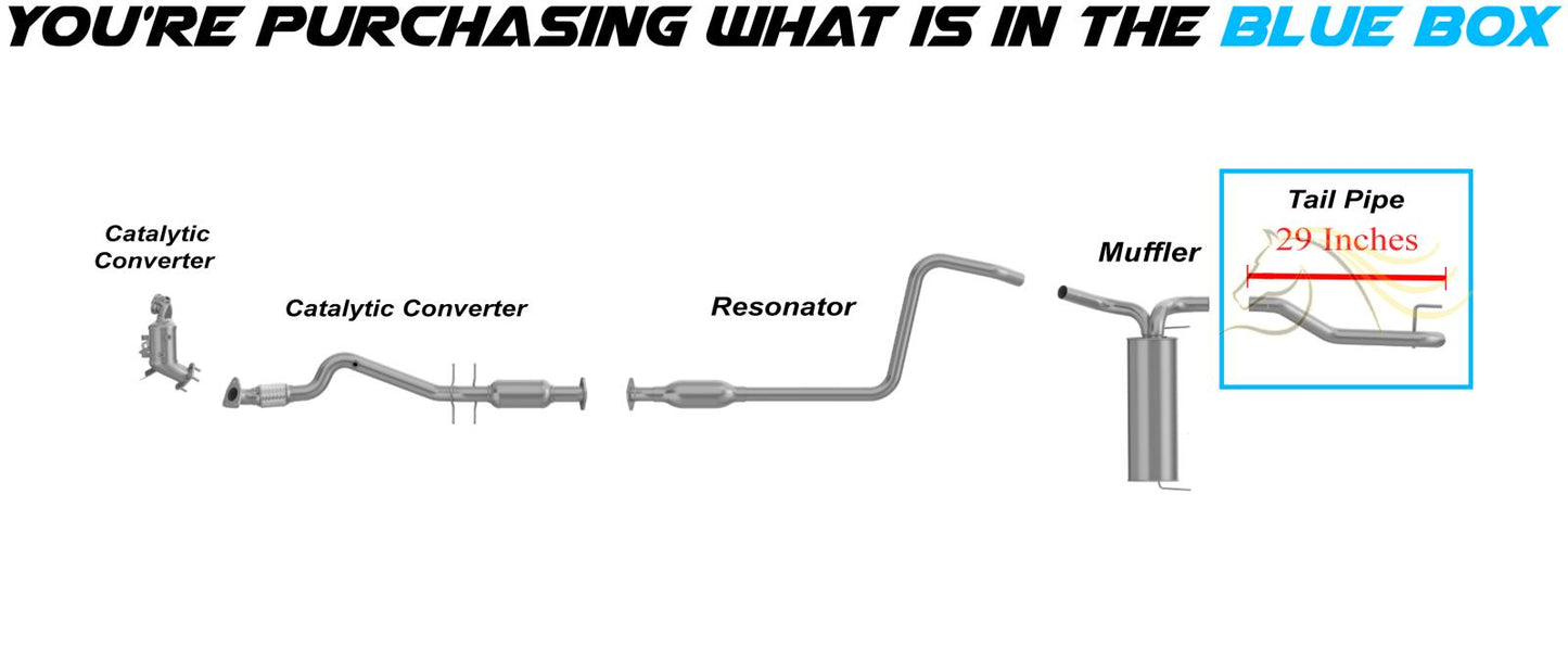2011-2015 Chevrolet Cruze 1.4L & 1.8L Stainless Steel Exhaust Tail Pipe