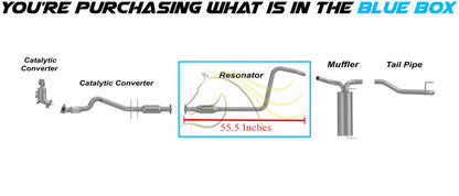 2011-2015 Chevrolet Cruze 1.4L & 1.8L Stainless Steel Exhaust Resonator Pipe