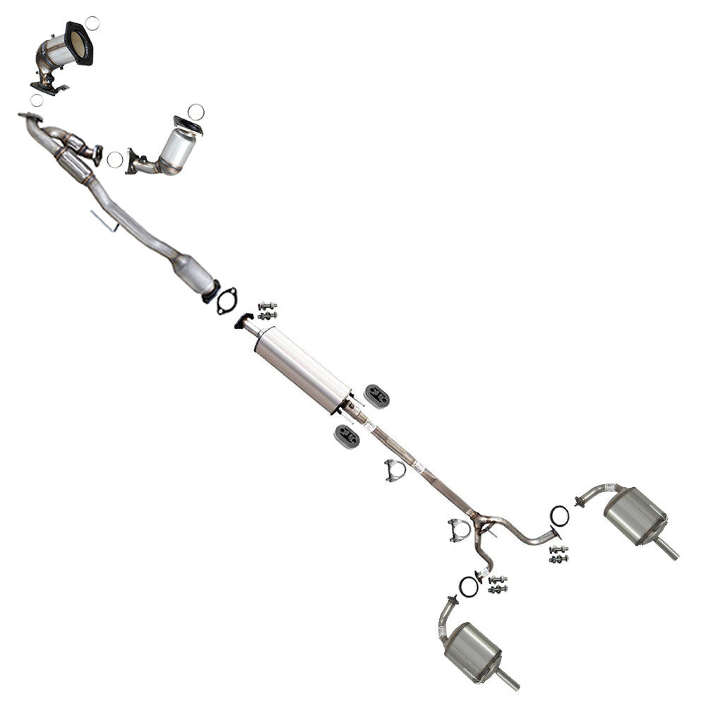 2007-2009 Nissan Altima 3.5L SEDAN Complete Exhaust System Kit with Catalytic | EPA Approved