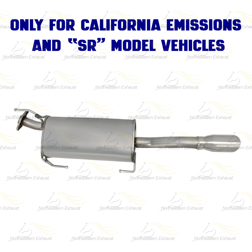 2013-2019 Nissan Sentra 1.8L EPA-Approved Rear Catalytic Resonator & Muffler Kit