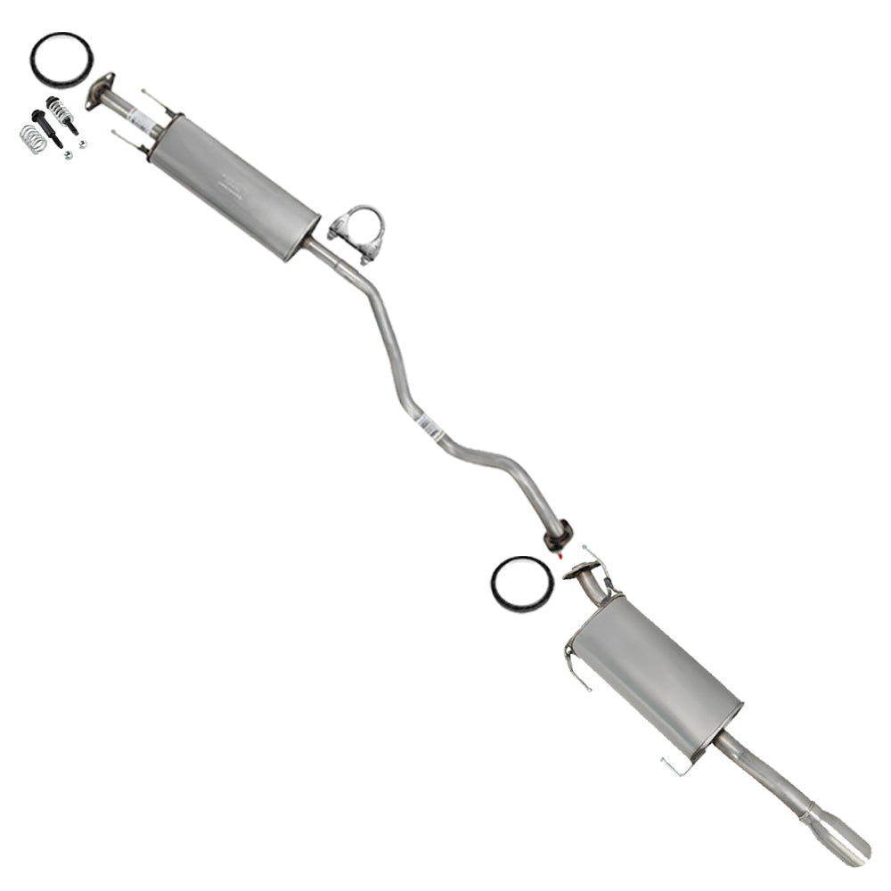 2013-2019 Nissan Sentra 1.8L Stainless Steel Resonator and Muffler Exhaust Kit