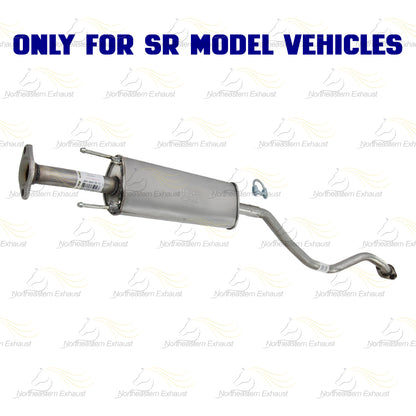 2013-2019 Nissan Sentra 1.8L Stainless Steel Resonator and Muffler Exhaust Kit