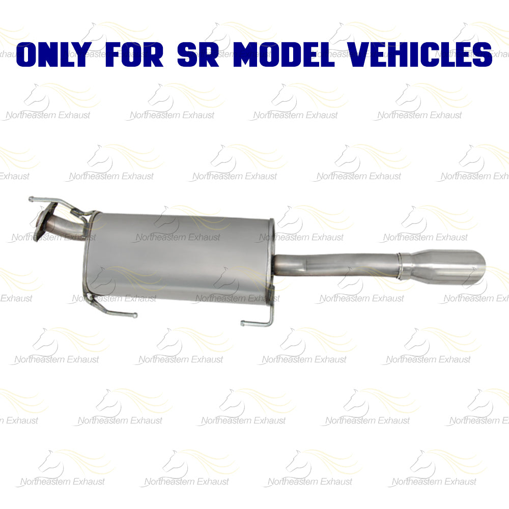 2013-2019 Nissan Sentra 1.8L Stainless Steel Resonator and Muffler Exhaust Kit