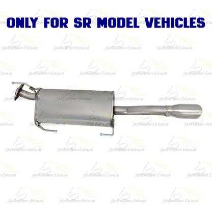 2013-2019 Nissan Sentra 1.8L Stainless Steel Resonator and Muffler Exhaust Kit
