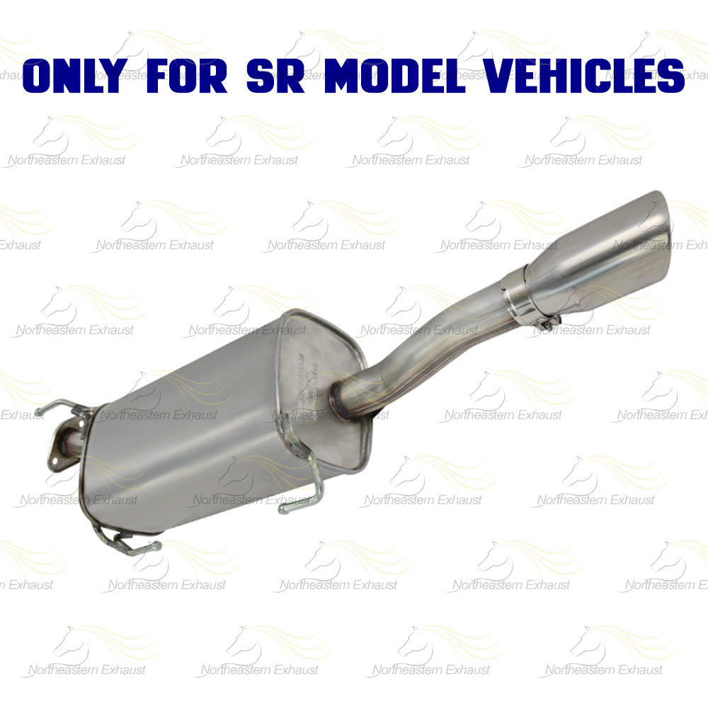 2013-2019 Nissan Sentra 1.8L Stainless Steel Resonator and Muffler Exhaust Kit