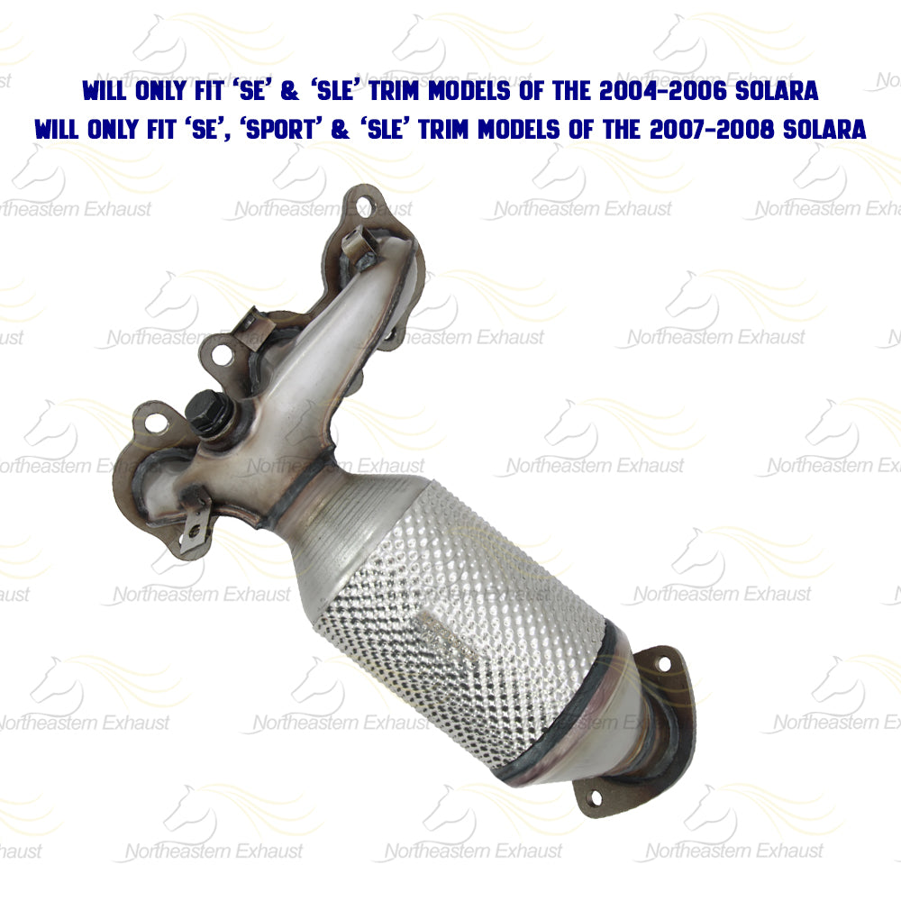 2004-2008 Toyota Solara 3.3L Exhaust Manifold Catalytic | EPA Approved | Passenger & Driver-side | S