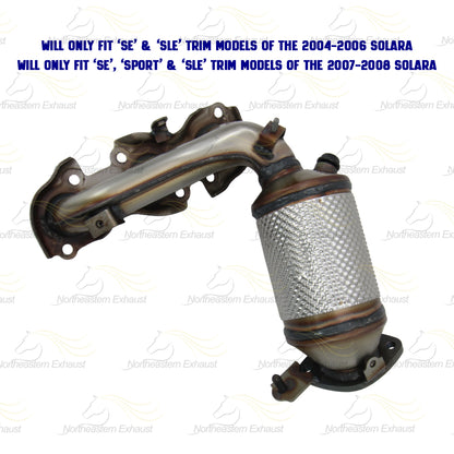 2004-2008 Toyota Solara 3.3L Exhaust Manifold Catalytic | EPA Approved | Passenger & Driver-side | S