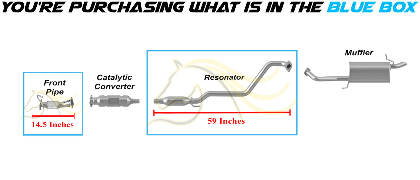 2014-2016 Hyundai Elantra GT 2.0L Stainless Steel Front Exhaust Pipe and Resonator