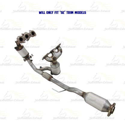 2004-2006 Toyota Camry 3.3L SE Passenger & Driver-side Exhaust EPA Manifold Rear Catalytic