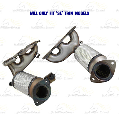 2004-2006 Toyota Camry 3.3L SE Dual Exhaust EPA Manifold Rear Catalytic Resonator Pipe
