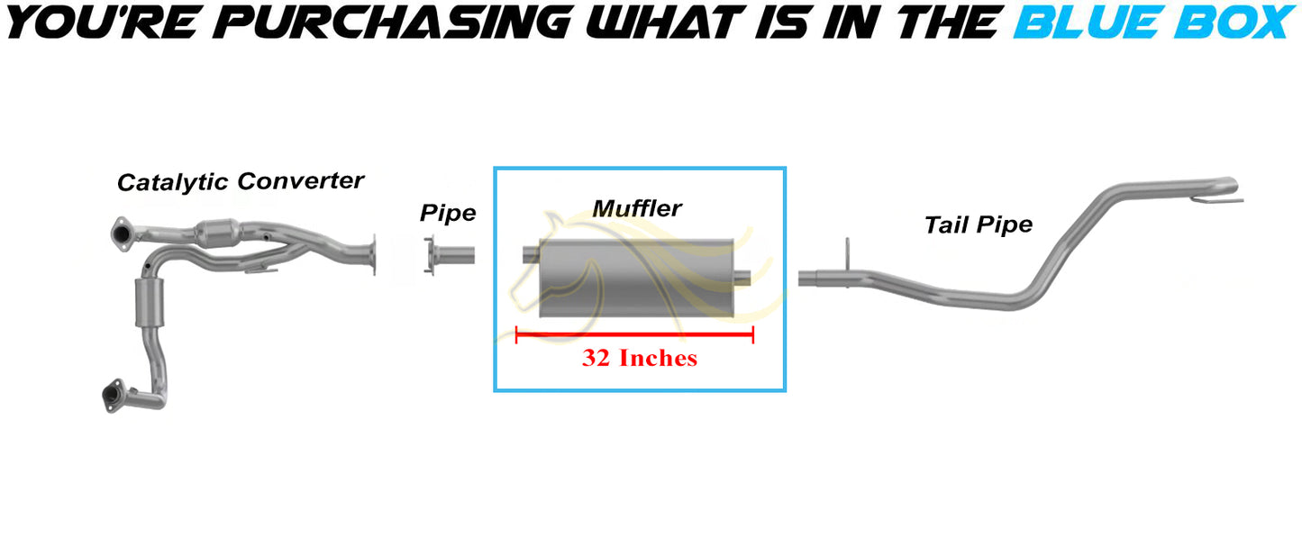 2005-2010 Jeep Grand Cherokee Stainless Steel Exhaust Muffler