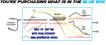 2009-2010 Dodge Ram 1500 5.7L Exhaust Pipe Muffler Pair of Tail Pipe Kit