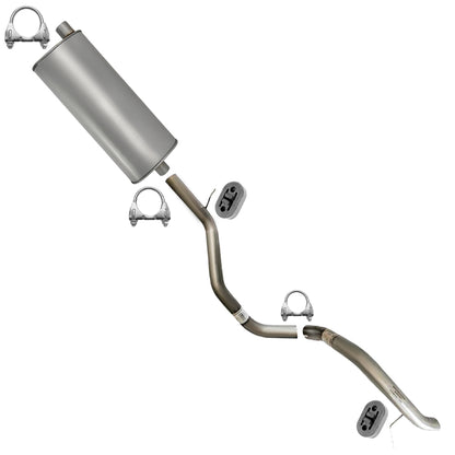 2006-2010 Jeep Commander Stainless Steel Muffler and Tail Pipe Exhaust Kit