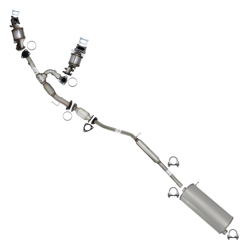 2014 Honda Odyssey 3.5L Pair of Manifold Catalytic w/ Resonator Pipe Muffler Kit | EPA Approved