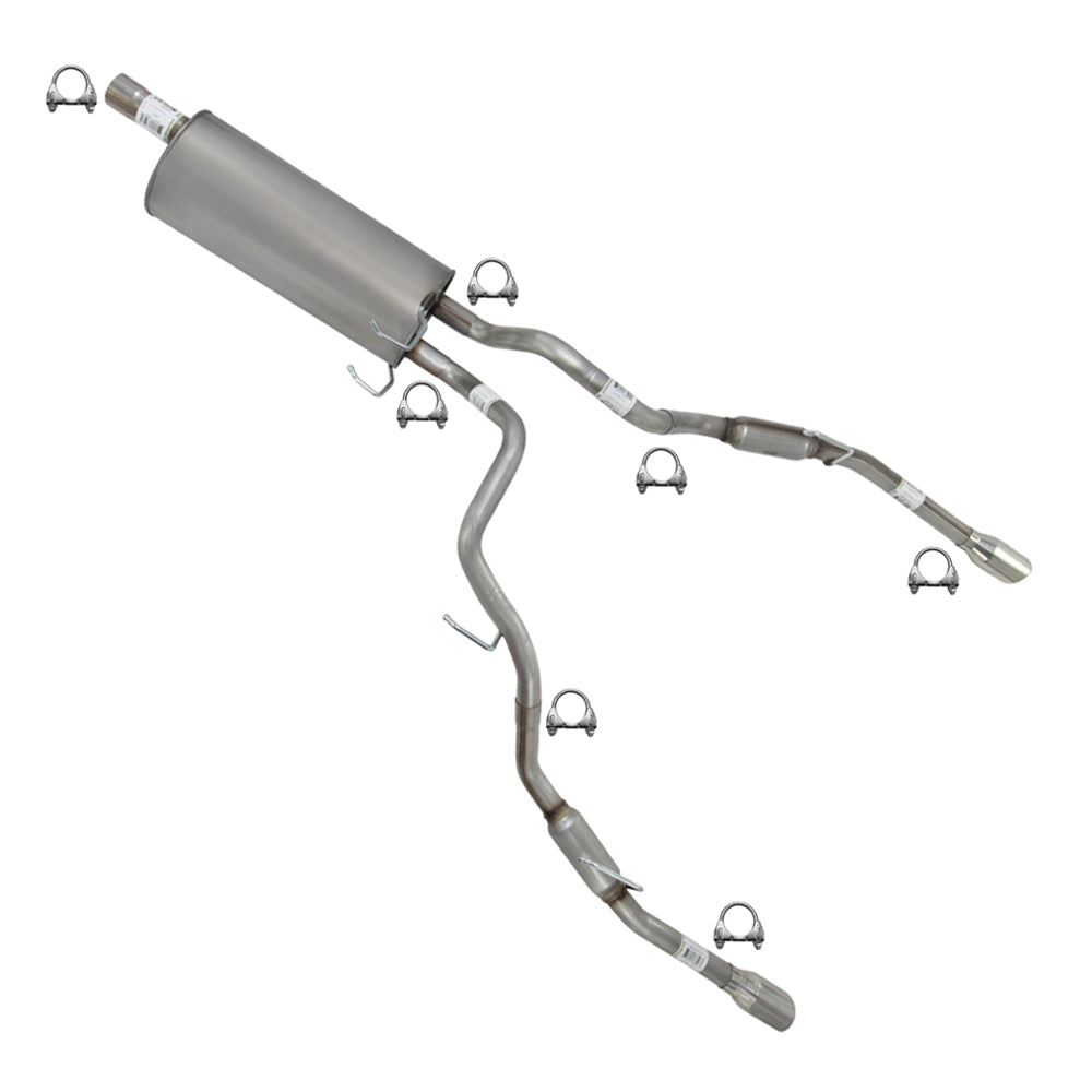 2011-2018 RAM 1500 5.7L Stainless Steel Muffler Tail Pipe w/ Tips Exhaust Kit