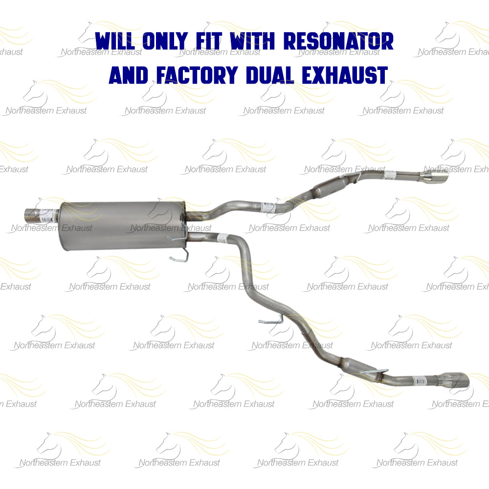 2011-2018 RAM 1500 5.7L Stainless Steel Muffler Tail Pipe w/ Tips Exhaust Kit
