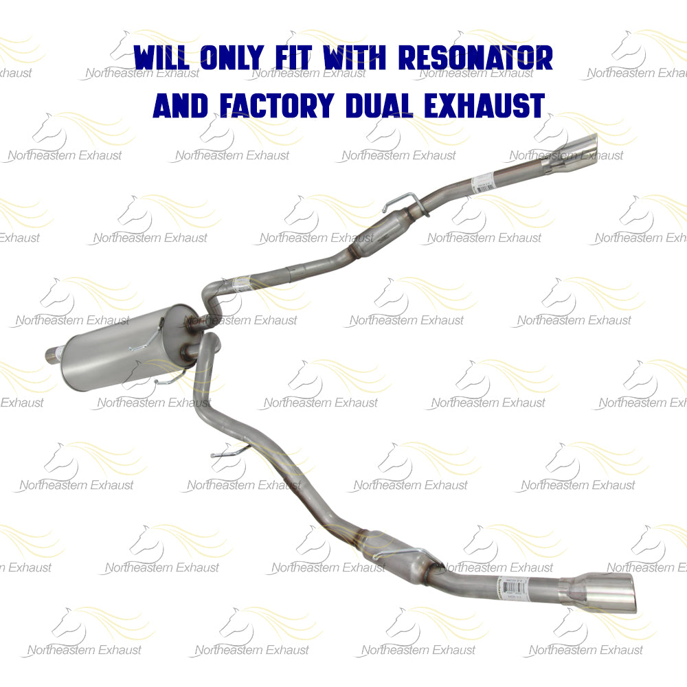 2009-2010 Dodge RAM 1500 5.7L Stainless Steel Muffler Tail Pipe w/ Tips Exhaust Kit