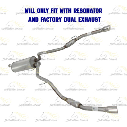 2009-2010 Dodge RAM 1500 5.7L Stainless Steel Muffler Tail Pipe w/ Tips Exhaust Kit