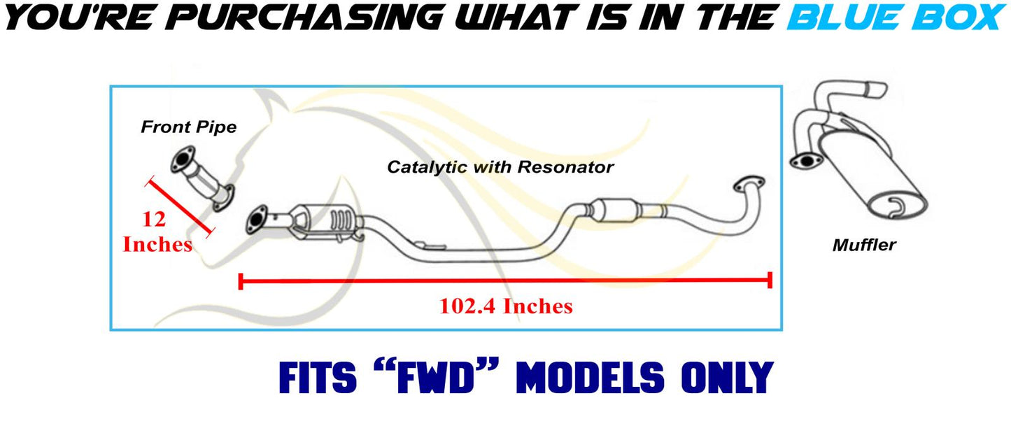 2016-2019 Mitsubishi Outlander Sport 2.0L EPA Approved Catalytic Resonator Front Pipe Exhaust Kit