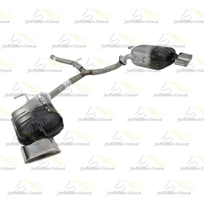 Exhaust Y Pipe Pair of Muffler Kit for 2007 Mazda CX-9 3.5L | 2008-2012 Mazda CX-9 3.7L