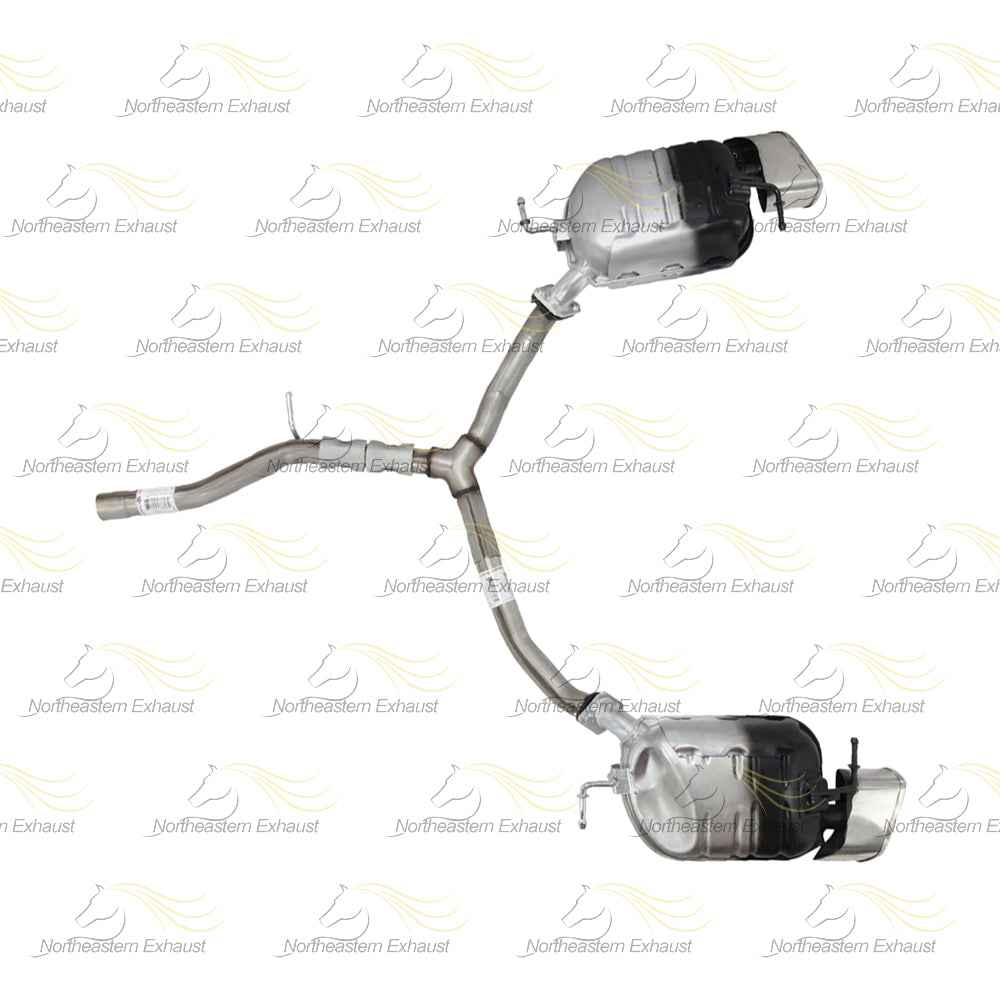 Exhaust Y Pipe Pair of Muffler Kit for 2007 Mazda CX-9 3.5L | 2008-2012 Mazda CX-9 3.7L