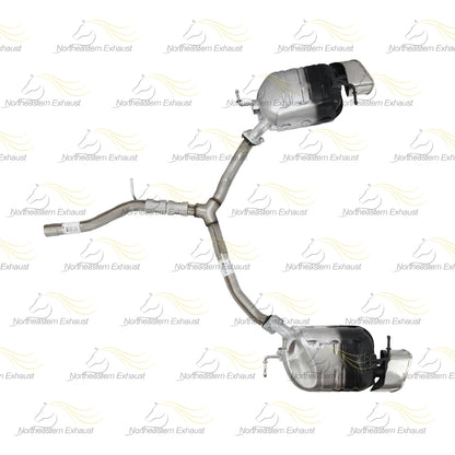 Exhaust Y Pipe Pair of Muffler Kit for 2007 Mazda CX-9 3.5L | 2008-2012 Mazda CX-9 3.7L