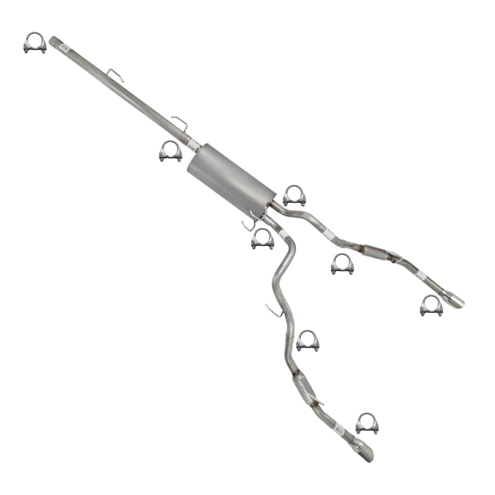 2009-2010 Dodge RAM 1500 5.7L 140" WB Stainless Steel Cat Back Exhaust Kit w/ Tips