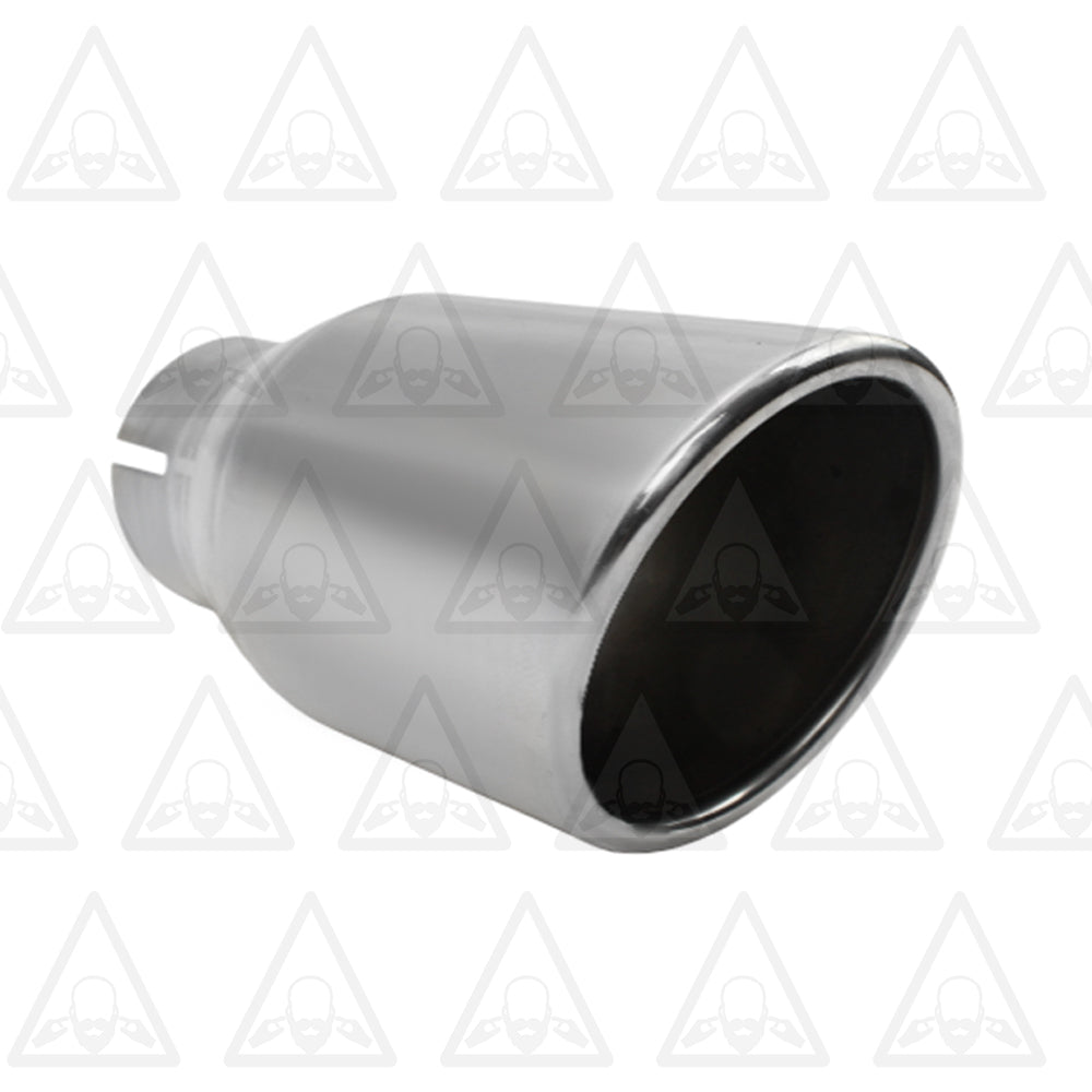 Stainless Steel Universal Exhaust Tip 2.5" ID, 3.5" OD, 7.3" Long