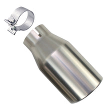 Stainless Steel Universal Exhaust Tip with Band Clamp 2.5" ID, 3.5" OD, 7.3" Long