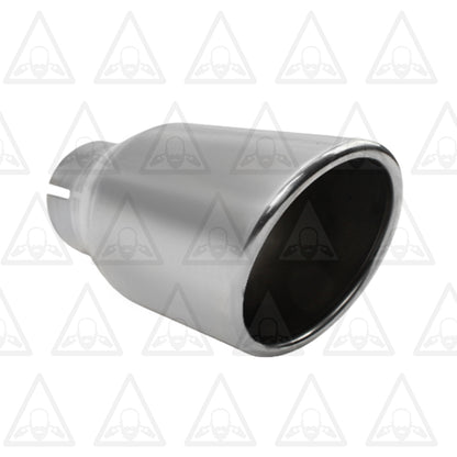 Stainless Steel Universal Exhaust Tip with Band Clamp 2.5" ID, 3.5" OD, 7.3" Long
