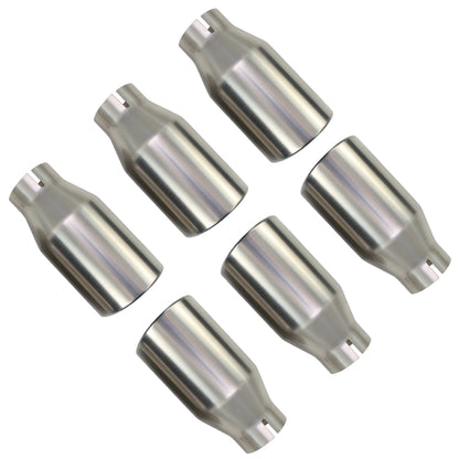 Stainless Steel Universal Exhaust Tips x6 - 2.5" ID, 3.5" OD, 7.3" Long