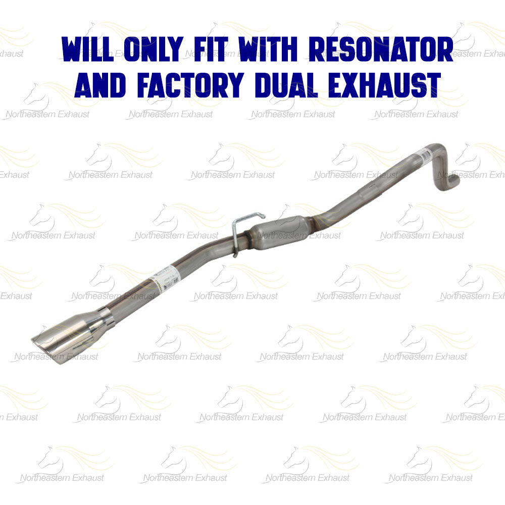 2009–2010 Dodge Ram 1500 5.7L  Stainless Steel Passenger Side Tail Pipe w/ Tips