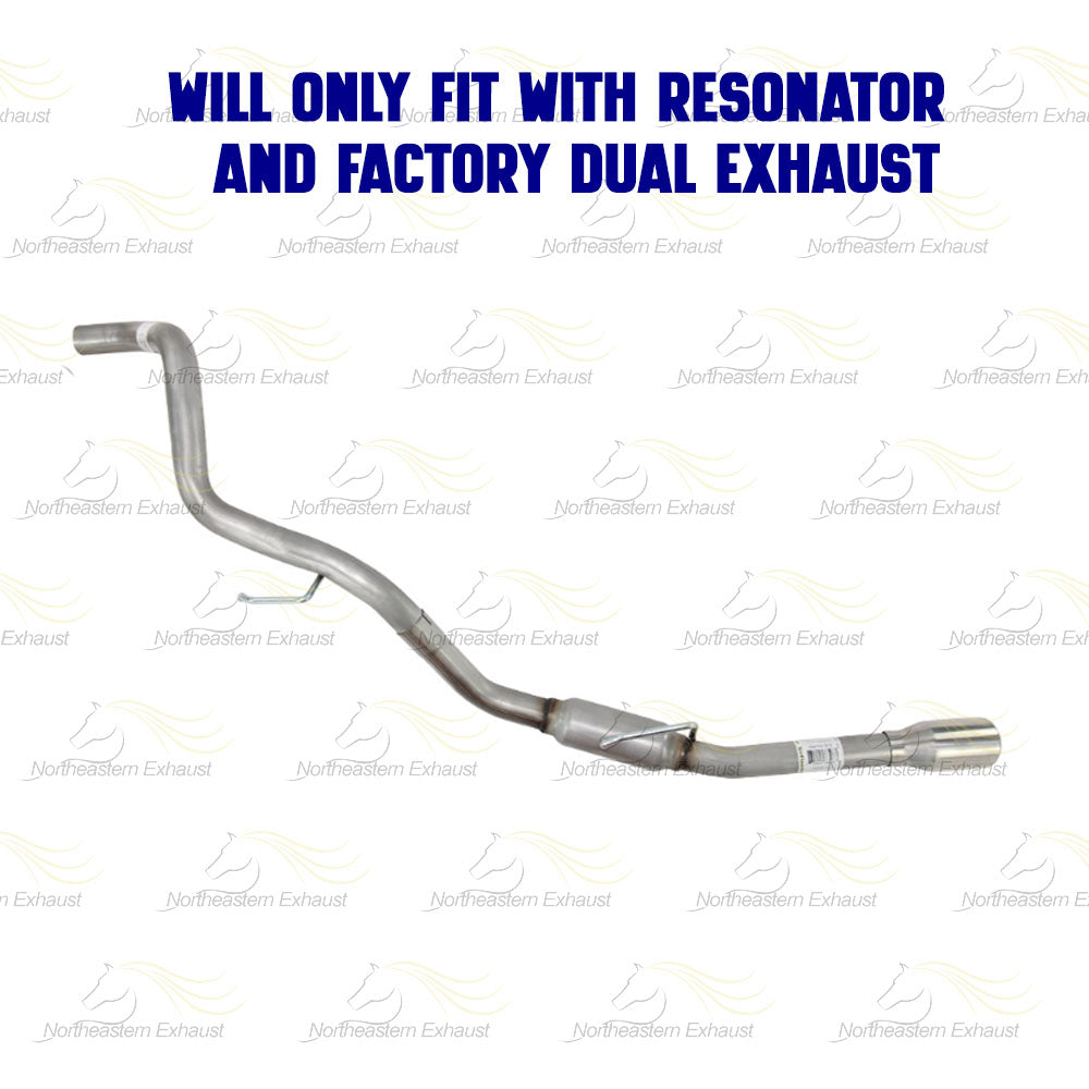 2009-2010 Dodge Ram 1500 5.7L Stainless Steel Driver Side Tail Pipe w/ Tips