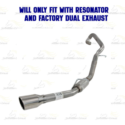 2009-2010 Dodge Ram 1500 5.7L Stainless Steel Driver Side Tail Pipe w/ Tips