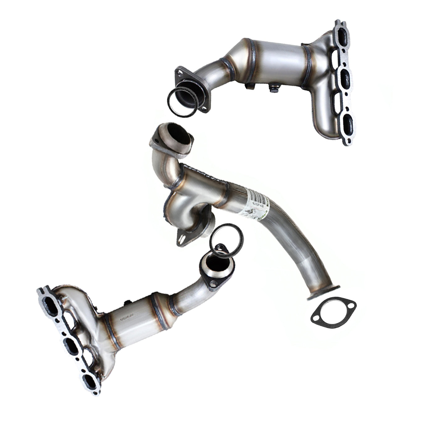 2008-2010 Grand Caravan Journey 4.0L 3.5L EPA Pair of Catalytic Front Pipe Kit