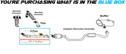 2007-2019 Mitsubishi Outlander 3.0L Stainless Steel Exhaust Flex Y-Pipe