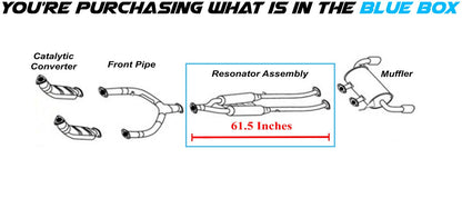 2014-2017 QX70 3.7L, 2014 QX70 5.0L Stainless Steel Exhaust Resonator Pipe