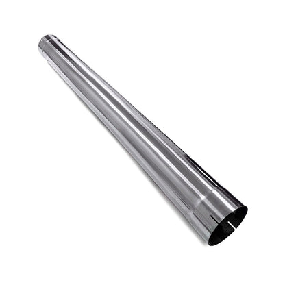 Polished Stainless Steel Exhaust Straight Pipe 5" ID x 51" Long