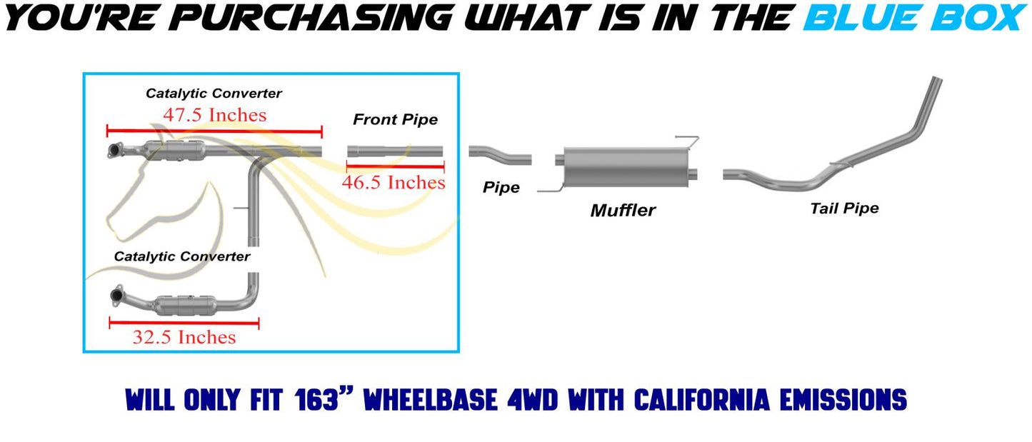 2004-2006 Ford F-150 5.4L Pair of Catalytic Front Pipe Exhaust Kit | EPA Approved