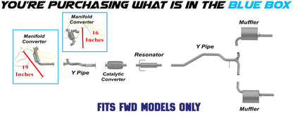 2006 Lincoln Zephyr & 2006-2007 Mercury Milan 3.0L EPA Approved Pair of Manifold Catalytic Kit