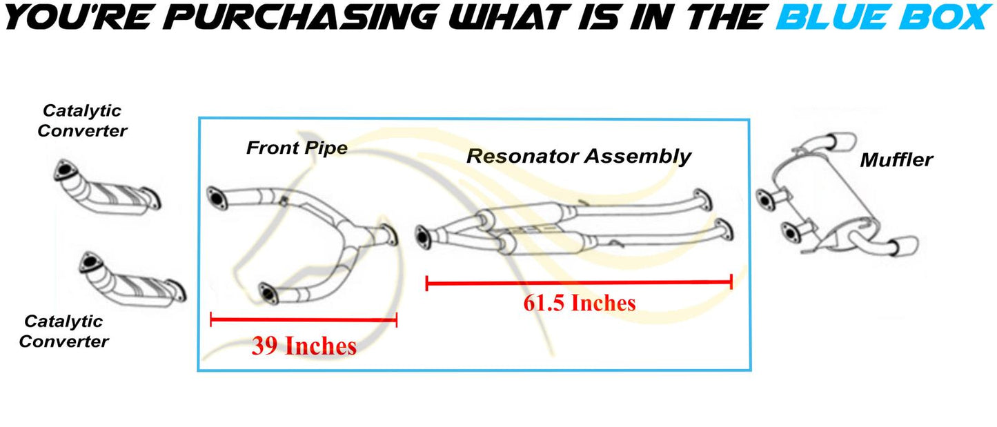 2010-2012 FX35 3.5L, 2013 FX37 3.7L Stainless Steel Y-Pipe Resonator Kit