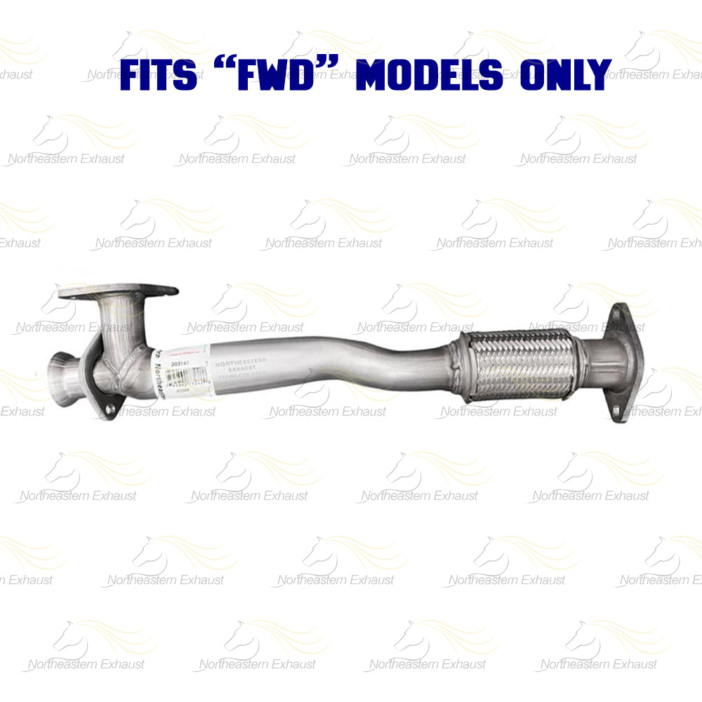 EPA Pair of Exhaust Manifold Front Pipe Catalytic Resonator Kit for 2006-2007 Zephyr & Milan 3.0L