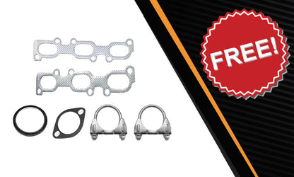 EPA Pair of Exhaust Manifold Front Pipe Catalytic Resonator Kit for 2006-2007 Zephyr & Milan 3.0L