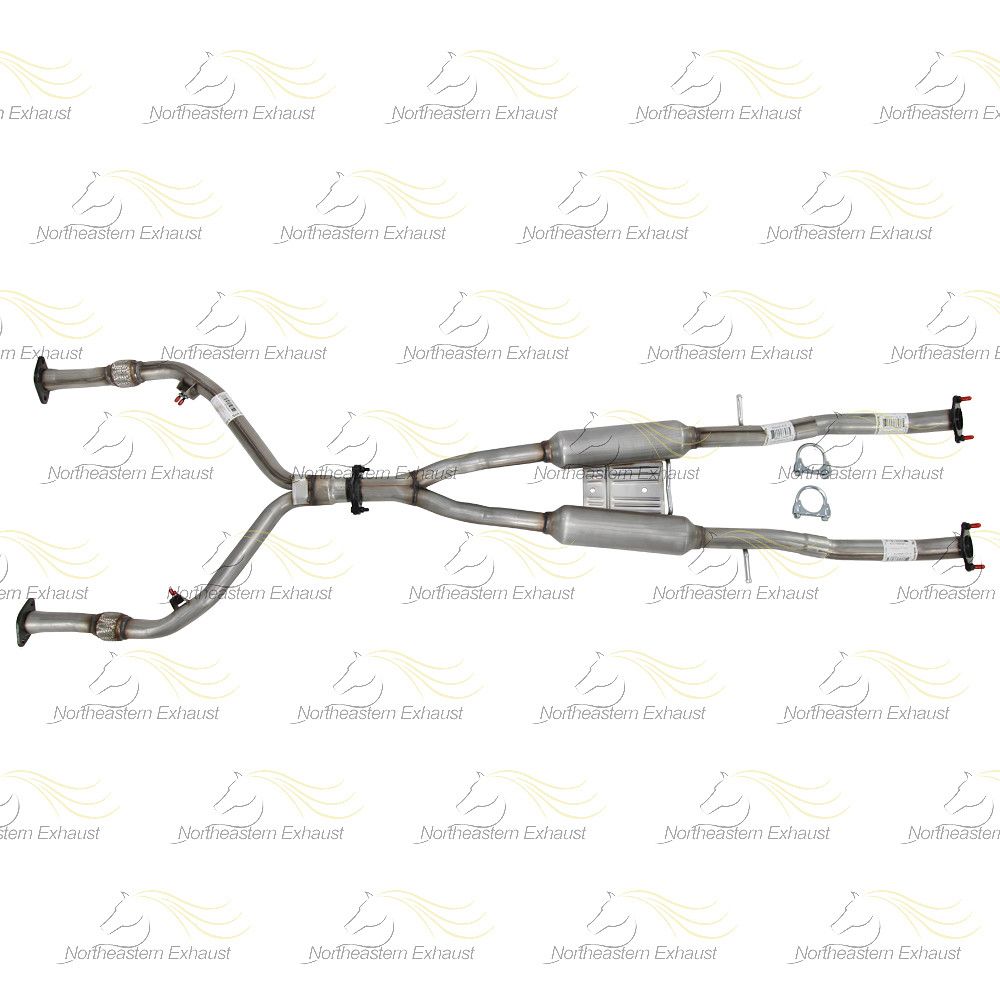 2014-2017 Infiniti QX70 3.7L Driver Side Catalytic Y Pipe Resonator Kit EPA Approved