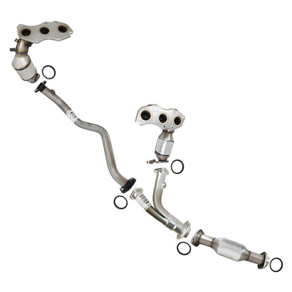 2011-2016 Toyota Sienna 3.5L Pair of Manifold Front Pipe and Y-Pipe Catalytic Kit | EPA Approved