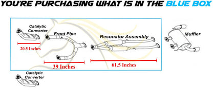 2014-2017 Infiniti QX70 3.7L Passenger Side Catalytic Y Pipe Resonator Kit | EPA Approved