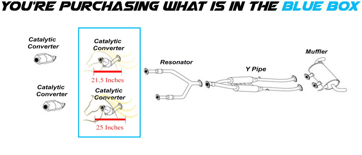 EPA Approved Pair of Exhaust Catalytic Converters for 2018-2020 Infiniti Q50 & Q60 3.0L